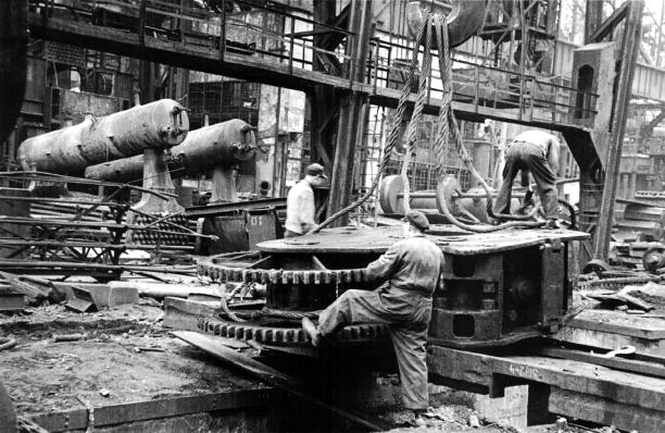 Dismantling Krupps' factory at Essen
