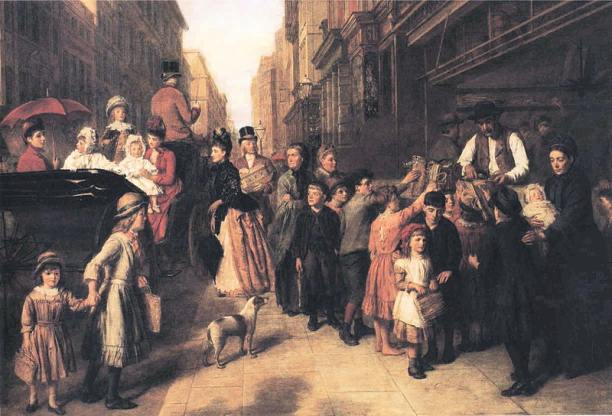 'Poverty and Wealth' by William Powell Frith, 1888