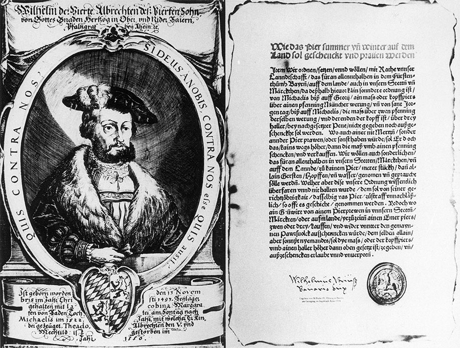 Prince of purity: Wilhelm IV of Bavaria and the Reinheitsgebot. (Bridgeman Images)
