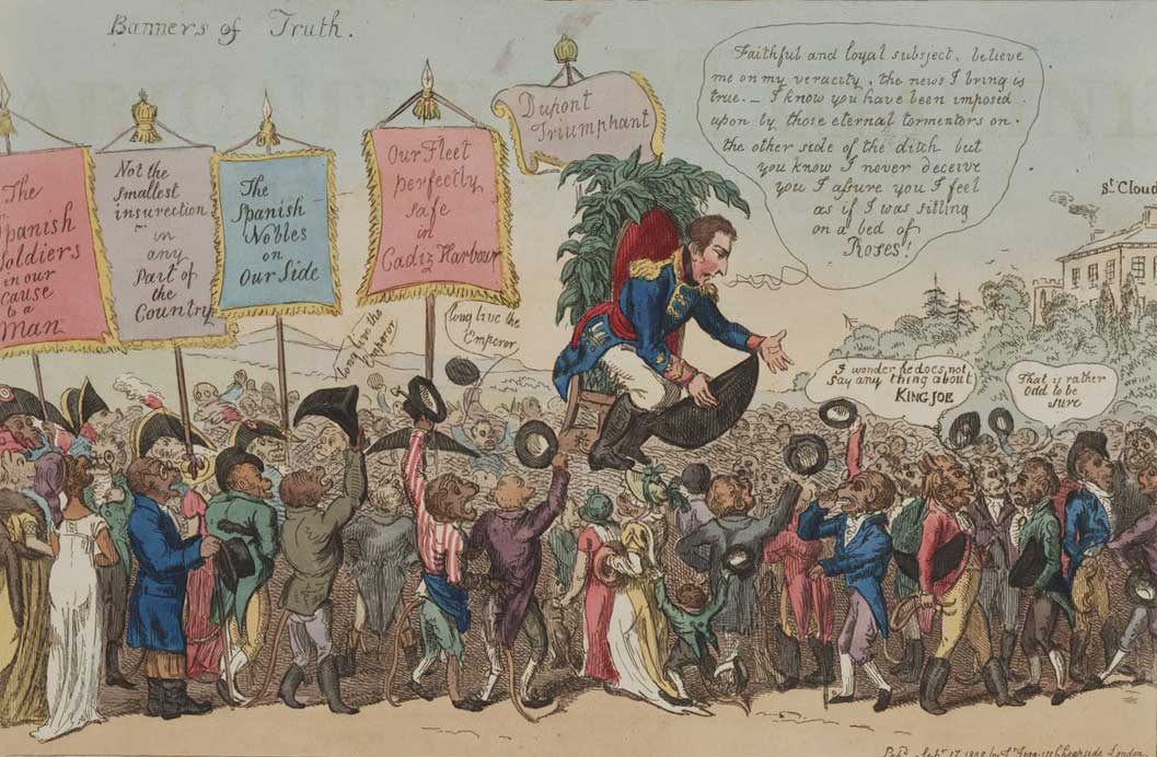 Boney bringing home the truth from Spain (Satire on the Peninsular War), 7 September 1808. Library of Congress.