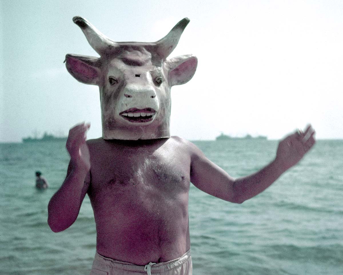 Pablo Picasso wearing a bull mask, Vallauris, France, 1949 © Gjon Mili/Time & Life/Getty Images