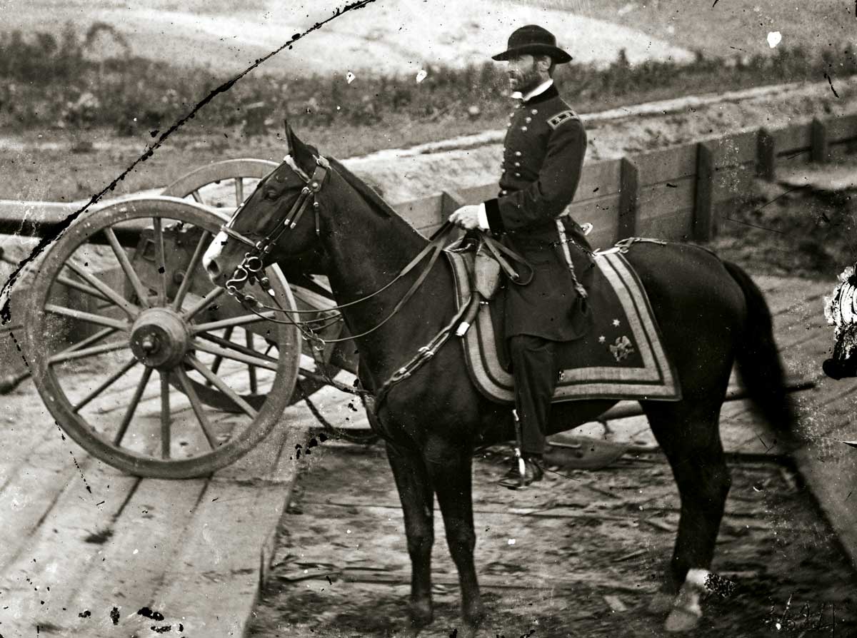 William Tecumseh Sherman at Federal Fort No. 7, Atlanta, Georgia, c.1865. Courtesy Library of Congress, Washington DC.