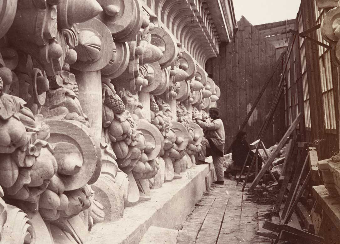 Stone carvers during the construction of the Paris Opéra, Louis-Emile Durandelle, 1865–72. Metropolitan Museum of Art.