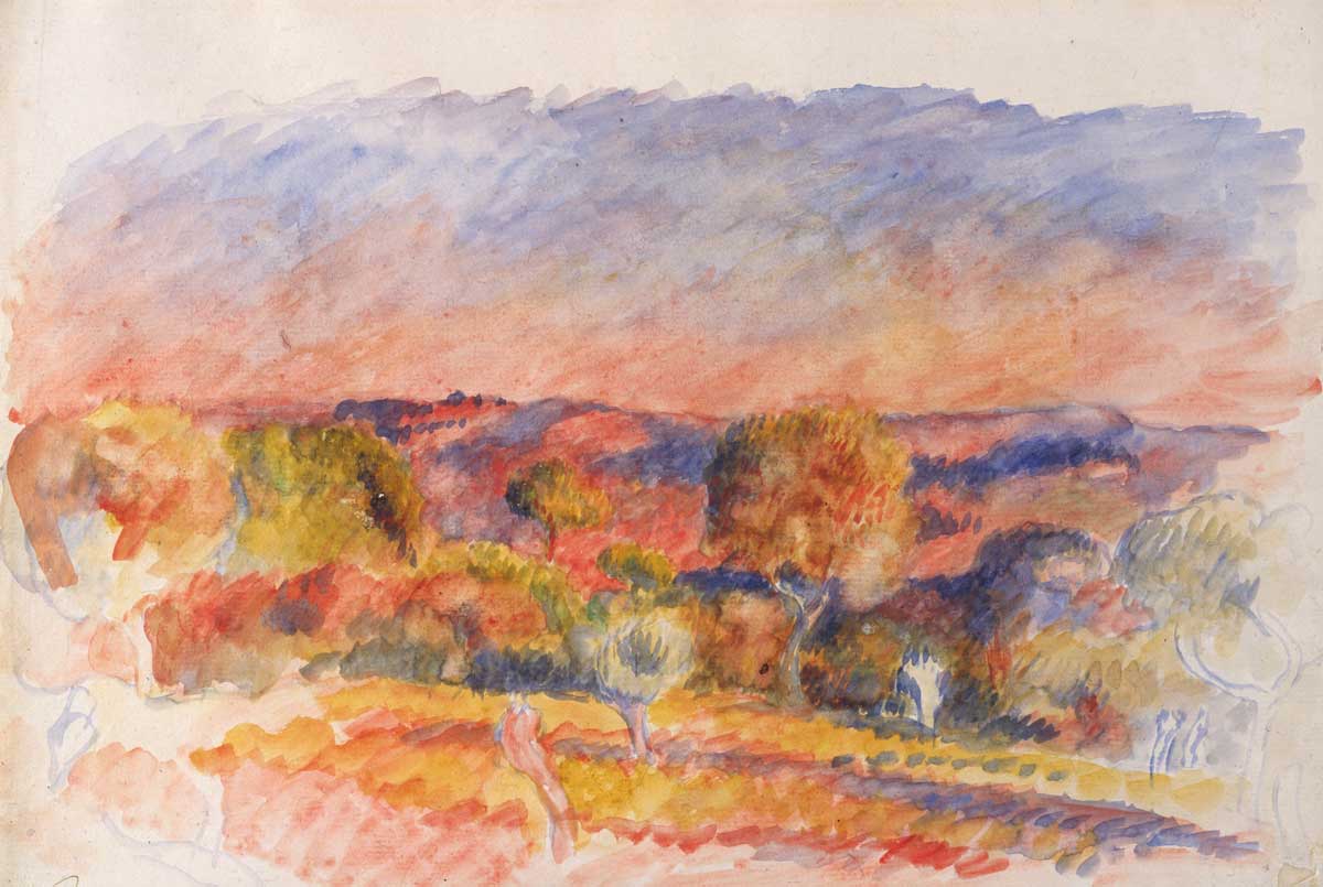 Landscape, 1889. Auguste Renoir. Metropolitan Museum of Art.