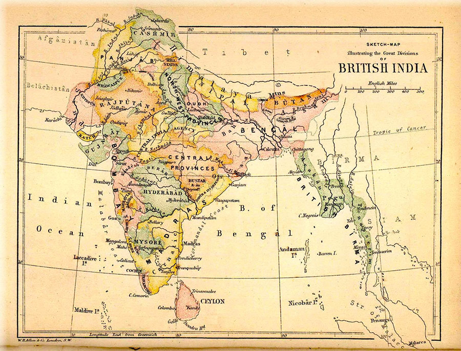 British India in 1880