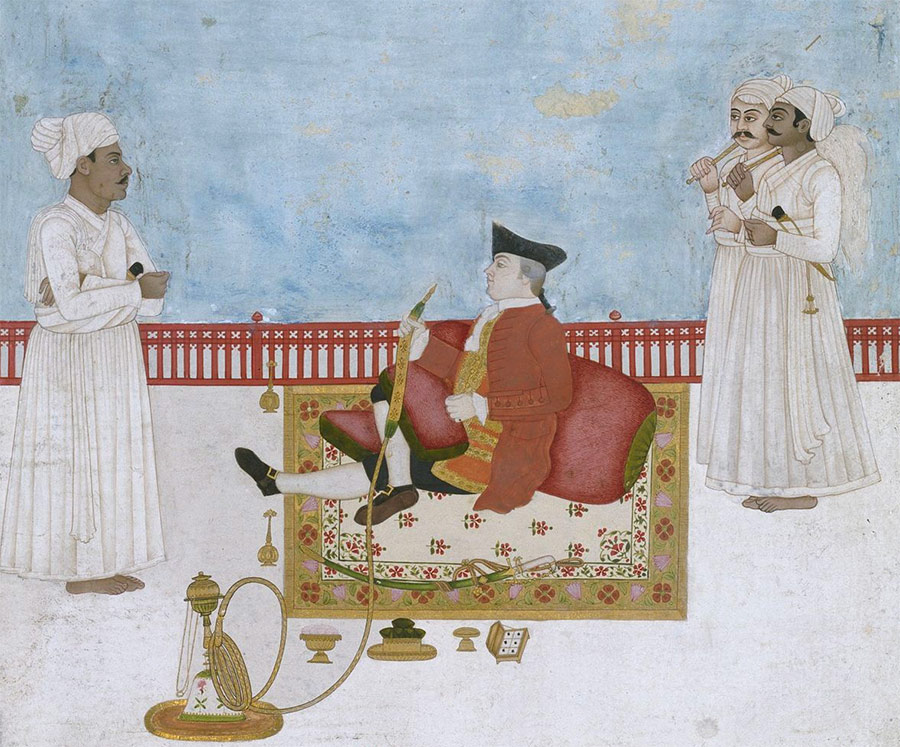 Company painting depicting an official of the East India Company, c. 1760