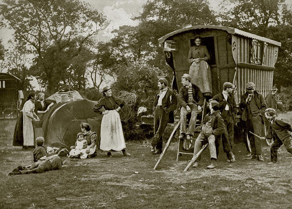 A Gypsy encampment  in Essex (19th century).