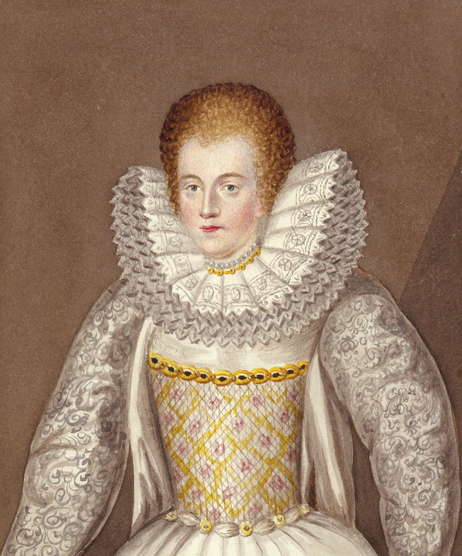Portrait of Lettice Knollys c.1541-1634) by Sarah Essex, c.1825.