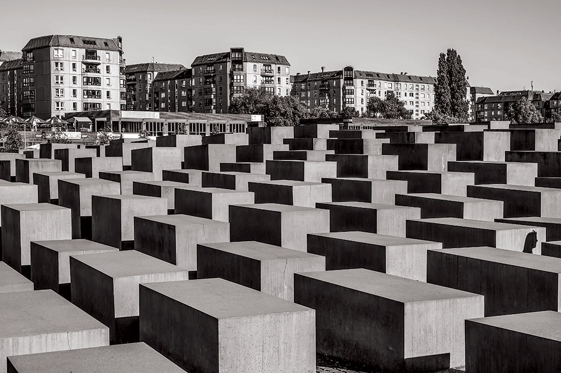 Memorial to the Murdered Jews of Europe, Berlin, designed by Peter Eisenman and inaugurated in 2005.