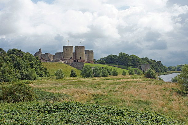 Scene of surprise: Rhuddlan Castle, Denbighshire, North Wales