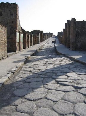 A Roman street in Pompeii