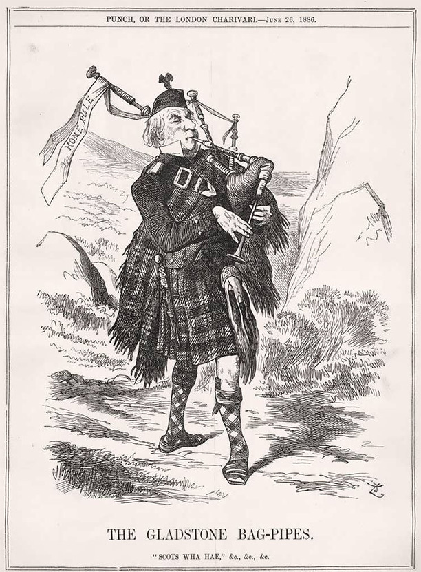 Gladstone satirised in Punch, June 1886