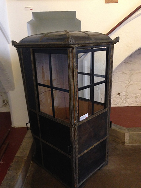 Sedan chair gifted by William Sharp to the Bamburgh Infirmary, c. 1772 (Author’s photograph)