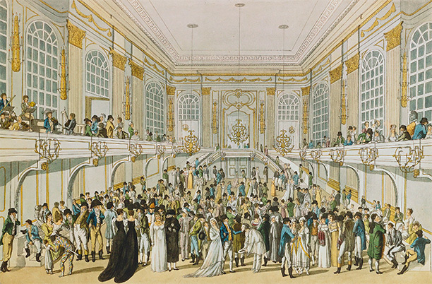Masked ball at the Redoutensaal, Vienna during the Congress, c.1815. AKG/Erich Lessing