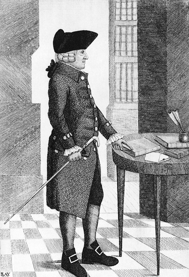 Portrait of Adam Smith, engraving by John Kay, 1790. Library of Congress. Public Domain.