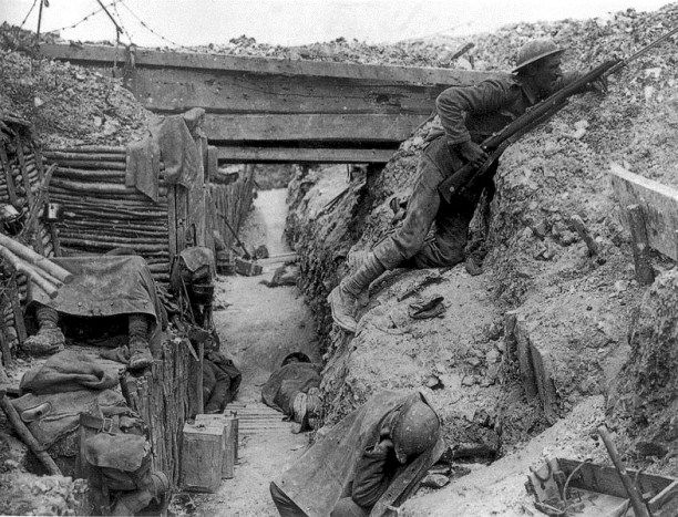 Men of the 11th battalion The Cheshire Regiment, near La Boisselle July 1916. Photo by Ernest Brooks.