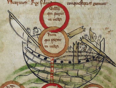 From Peter Langtoft’s Chronicle of England, early 14th century.