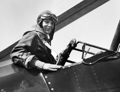 Amelia Earhart, after setting a record for altitude in an autogiro, Philadelphia, 4 August 1931.