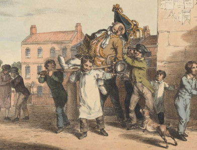 Guy Fawkes, Print made by Rowney & Forster after John Augustus Atkinson, created after 1821. Yale Center for British Art.