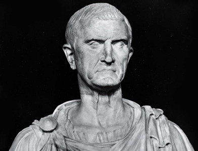 Bust of Marcus Licinius Crassus, fifth century AD. Bridgeman Images.