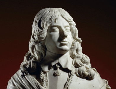 ‘Charles II, Crown Prince of England,’ by François Dieussart, C.1646-50. Rijksmuseum. Public Domain.