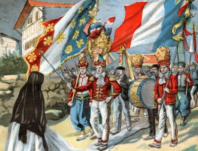 The Corpus Christi Festival, illustration from Le Petit Parisien, 2 July 1905. CCI/Bridgeman Images.