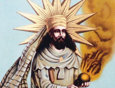  Zoroaster, 19th-century Indian illustration. Heritage Images/TopFoto.