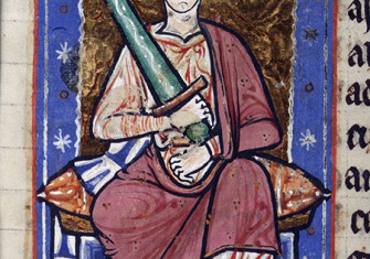  Portrait of Æthelred from the Abingdon Chronicle, c.1220. © British Library Board/Bridgeman Images