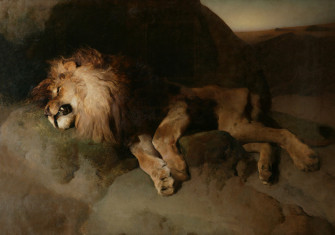 The Desert, or A Fallen Monarch,  by Edwin Landseer, 1849.