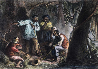 Prophet: Nat Turner with his allies, engraving, 1863, after Felix Darley.