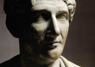 Ovid, first-century marble bust, Uffizi Gallery, Florence.