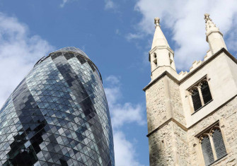 St Katherine Cree and 30 St Mary Axe.