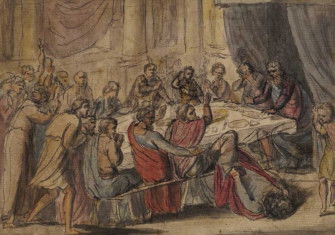 The Death of Earl Goodwin, by William Blake c.1779. Wiki Commons.