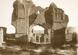 Masjid-i Kabud, Blue Mosque, Tabriz ,Iran, photograph by Antoin Sevruguin. Freer Gallery of Art and Arthur M. Sackler Gallery Archives. Smithsonian Institute.