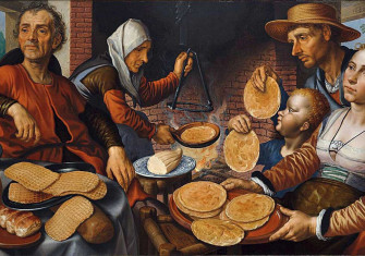 The Pancake Bakery, 1560, by Pieter Aertsen.