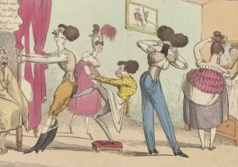 Dandies and Dandizettes dressing for the Easter Ball, 1819