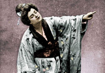 Rosina Storchio in the first production of  Madam Butterfly at  La Scala, Milan, 1904.