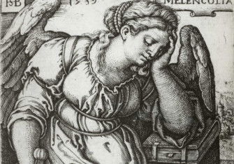 Melancholia. Engraving by Sebald Beham, 1539.