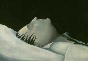 Napoleon on his Deathbed on St Helena, by Denzil O. Ibbetson, 1821. 
