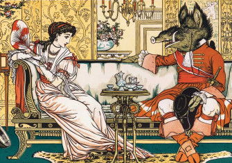 Beauty and the Beast, 1896, illustration by Walter Crane.