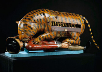 Tipu's Tiger, an automaton representing a tiger mauling a British soldier, c.1790