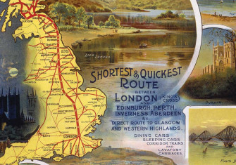 ‘England & Scotland East Coast Route’, poster, c.1900.