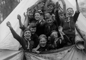 Boy Scouts in Barnet, 1930.