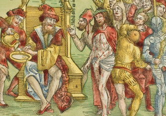 Pilate Washing His Hands, from Passio domini nostri Jesu Christi