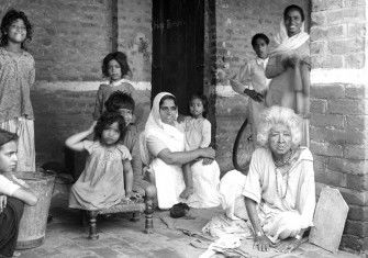 Refugees from West Punjab and Dera Ismail Khan at the Kingsway Camp.