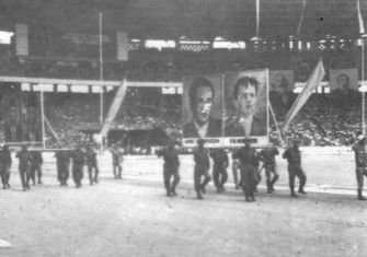 A rally held by the Communist Party of Indonesia 