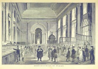Dividend Day at the Bank of England, 1770.