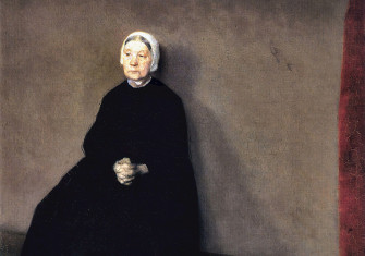 Portrait of an unnamed woman, Vilhelm Hammershøi, late 19th or early 20th century. Artepics/Alamy Stock Photo