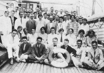 Students on board the Floating University, from Walter Harris, Photographs of the First University World Cruise (1927). Courtesy of the author, Walter C. Harris, University Travel Association.