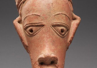A Nok-style terracotta head, c. AD 20-620. The Cleveland Museum of Art. Andrew R. and Martha Holden Jennings Fund. Public Domain.